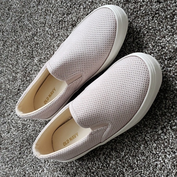 Old Navy Perforated Faux-Suede Slip-On Sneakers - Picture 2 of 5